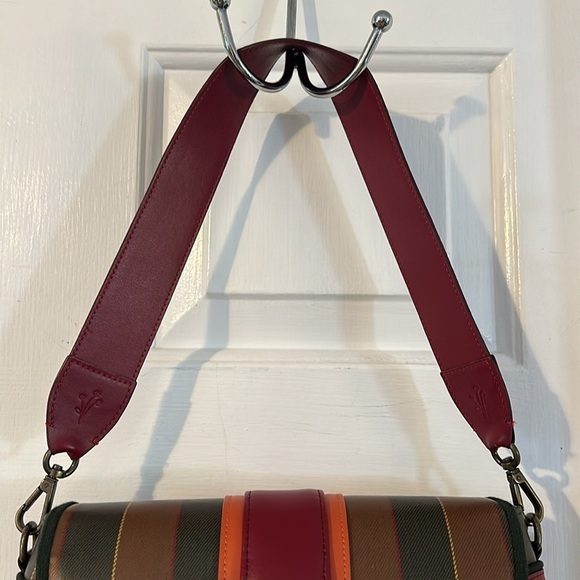New MAURA COSCIA Luna In Multicolor Calfskin Italian Leather Shoulder Bag - Picture 3 of 11